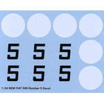 1/24 ニュー ファット 500 ナンバー5 デカール