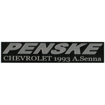 1/43 PENSKE CHEVROLET 1993 A.Senna name plate (Silver)