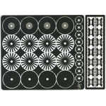1/24 Disk rotor Set. (Solid PORSCHE Type)