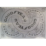 1/12 J.P.S.MK.III Lotus Type 78 1977 Good year Tire Paint template Set.