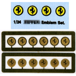 1/24 センターキャップ セット (フェラーリ ・ゴールド)