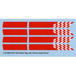 1/24 NEW FIA 500 Italian flag color (Arrow stripe) Decal