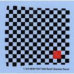 1/24 NEW FIAT 500 Roof Checker Decal