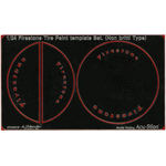 1/24 Firestone Tire Paint template Set. (Non britti Type)