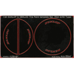 1/24 DUNLOP & DENLOC Tire Paint template Set. (Non britti Type)