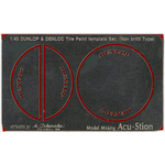 1/43 DUNLOP & DENLOC Tire Paint template Set. (Non britti Type)