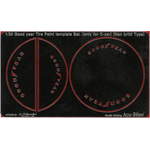 1/24 Good year Tire Paint template Set. (only for C-car) (Non britti Type)