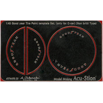 1/43 Good year Tire Paint template Set. (only for C-car) (Non britti Type)