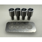 1/24 フェラーリ 250GTOマフラーセット×4 (完成品)