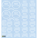 ホワイト タイヤ デカール