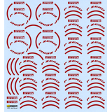 レッド タイヤ デカール