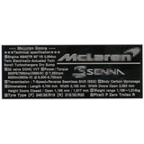 1/24 マクラーレン セナ データープレート