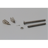 1/12 アクスル&チェーン*(シャフト・ナット) シルバーフルセット