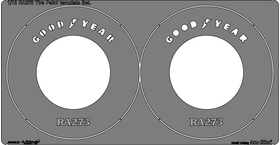 1/12 ホンダ RA 272 タイヤ ペイント テンプレート