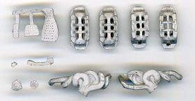 1/24 La Ferrari Mechanical parts Set. (white metal)