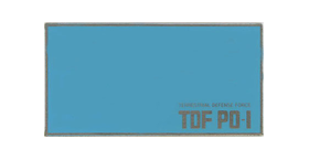 TDF PO-1 Name plate