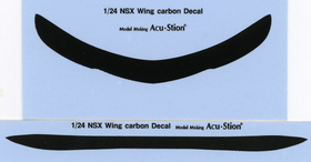 1/24 NSX Rear Wing carbon Decal