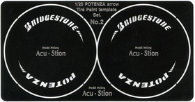 1/20 POTENZA arrow Tire Paint template Set. No.2