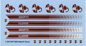 1/24 FIAT 500 Abarth Decal