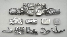 1/24 Engine Metal part Set.(white metal)