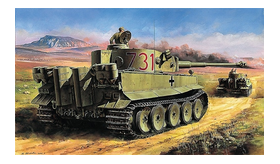 1/48 GERMAN TIGERⅠINITIAL PRODUCTION（AFRICA-CORPS) Set.