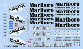 1/20 F-1 2001 アートデカール