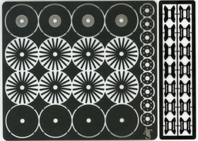 1/24 Disk rotor Set. (Solid Mercedes-Benz Type)