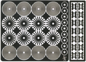 1/24 Disk rotor Set. (Solid ditch insertion PORSCHE Type)