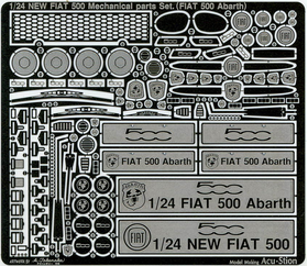 1/24 ニュー ファット 500 メカニカルパーツセット (ファット 500 アバルト)