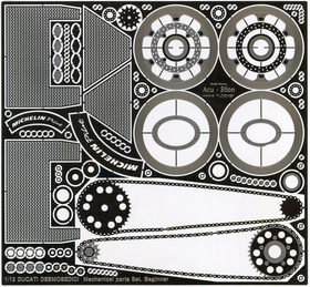 1/12 ドゥカティ デスモセディチ メカニカルパーツセット (ビギナー)