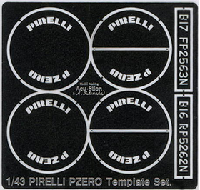 1/43 PIRELLI PZERO テンプレート セット