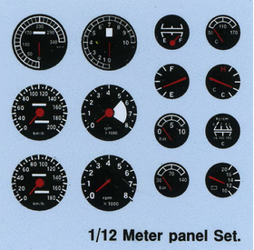 1/12 Meter panel Decal