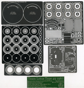 1/20 Lotus 49 4point Set. (Etching Full Set.)