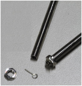 1/12 Axle *(shaft・nut) Silver Set.