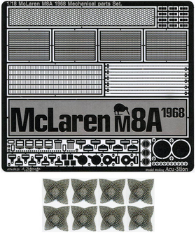 1/18 M8A 1968 メカニカルパーツ & キャブレター×8 セット