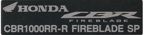 1/12 Honda CBR1000RR-R FIREBLADE SP Name plate